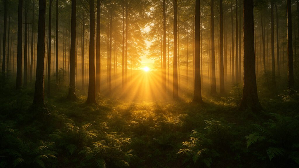 Amanecer en paisaje natural, inspirando esperanza y sanación emocional